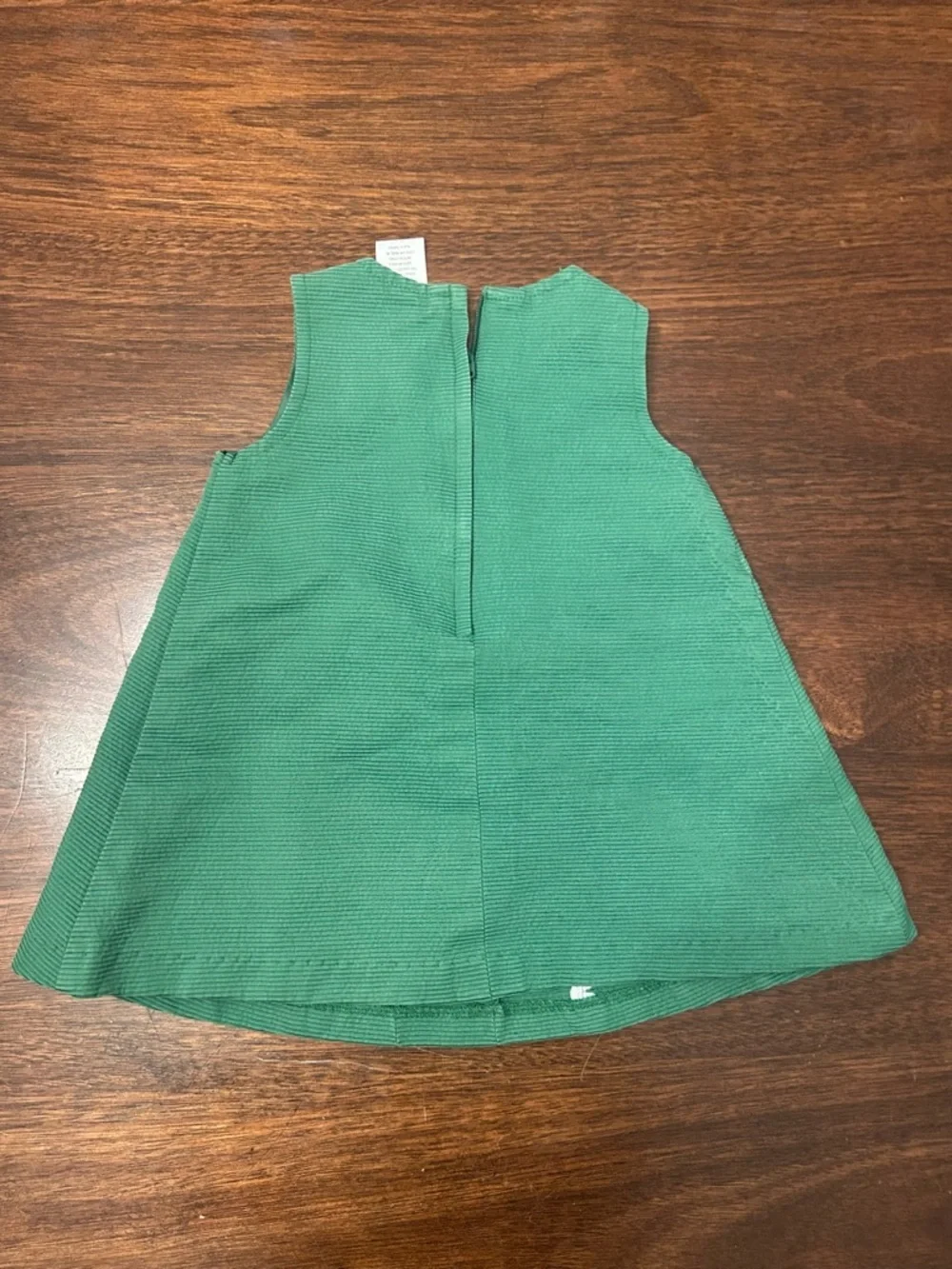 Gymboree Green Sleeveless A-Line Dress with White Trim